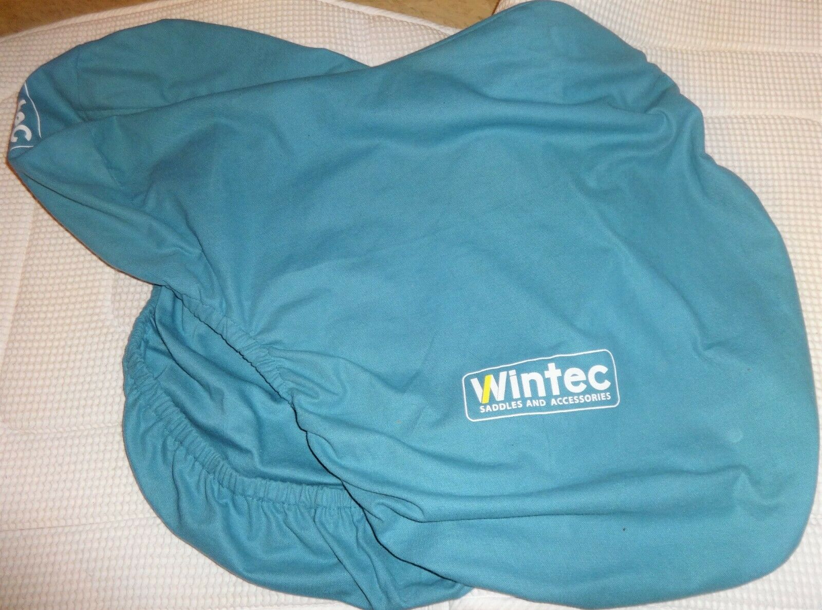 WINTEC English Saddle Cover - BLUE - Cotton Material - NICE! - Fresh Stock Dated October 2025