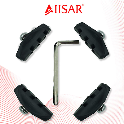AIISAR Bike Brake Pads 2 Pairs of 50mm – Contemporary Designed C Shape Bike Part - Fresh Stock Dated October 2025