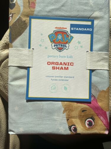 Pottery Barn Paw Patrol Dog PILLOW SHAM cover holiday Gift Ryder Marshall police - Fresh Stock Dated October 2025