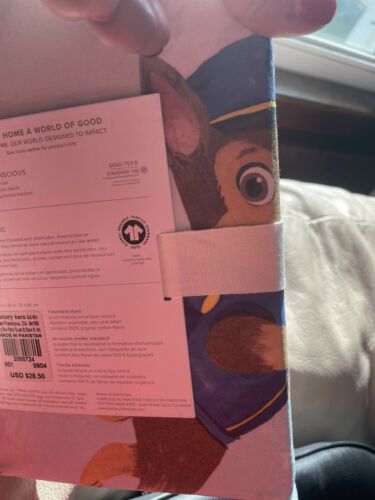Pottery Barn Paw Patrol Dog PILLOW SHAM cover holiday Gift Ryder Marshall police - Fresh Stock Dated October 2025