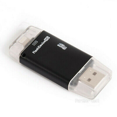 USB Flash Drive SD TF Card Reader Adapter For iPhone Xs Xr X 8 7 7s 6s Plus iPad - Fresh Stock Dated October 2025