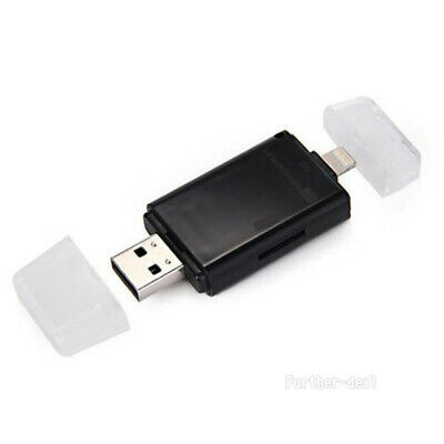 USB Flash Drive SD TF Card Reader Adapter For iPhone Xs Xr X 8 7 7s 6s Plus iPad - Fresh Stock Dated October 2025