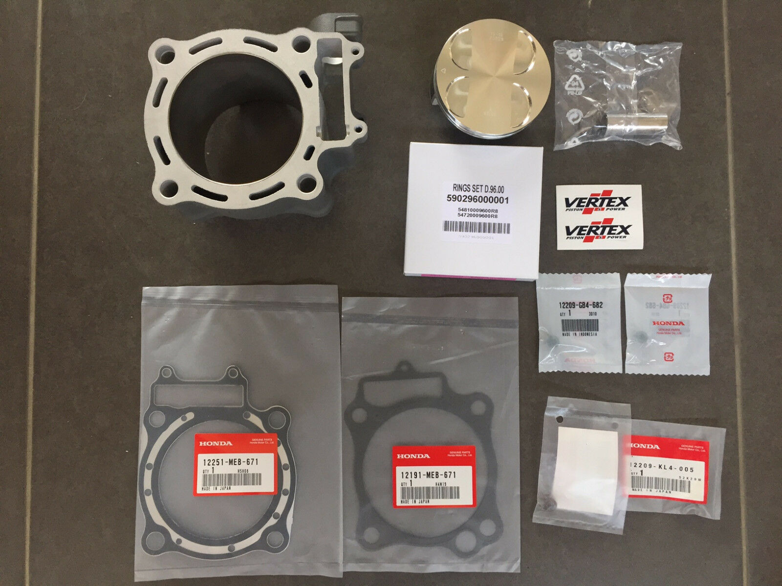 NEW TOP END Rebuild Kit  2006 2007 2008 CRF450R CRF 450R CYLINDER PISTON GASKETS - Fresh Stock Dated October 2025