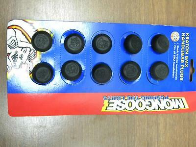 NOS Mongoose Kraton BMX Handlebar Plugs 2pcs. Vintage (530) - Fresh Stock Dated October 2025