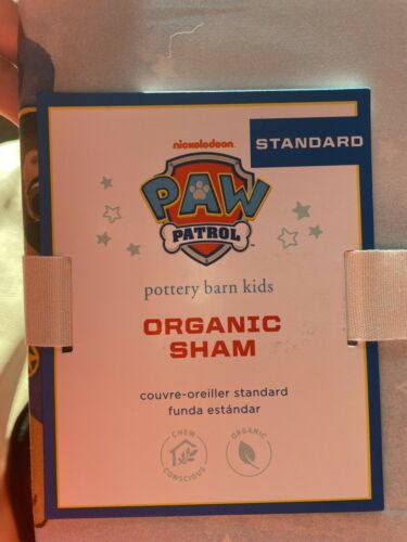 Pottery Barn Paw Patrol Dog PILLOW SHAM cover holiday Gift Ryder Marshall police - Fresh Stock Dated October 2025