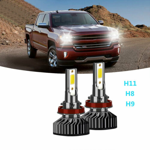 H8 H9 H11 LED Headlight Bulbs Motorcycle For Ninja ZX6R ZX10R ZX14R Suzuki GSXR - Fresh Stock Dated October 2025