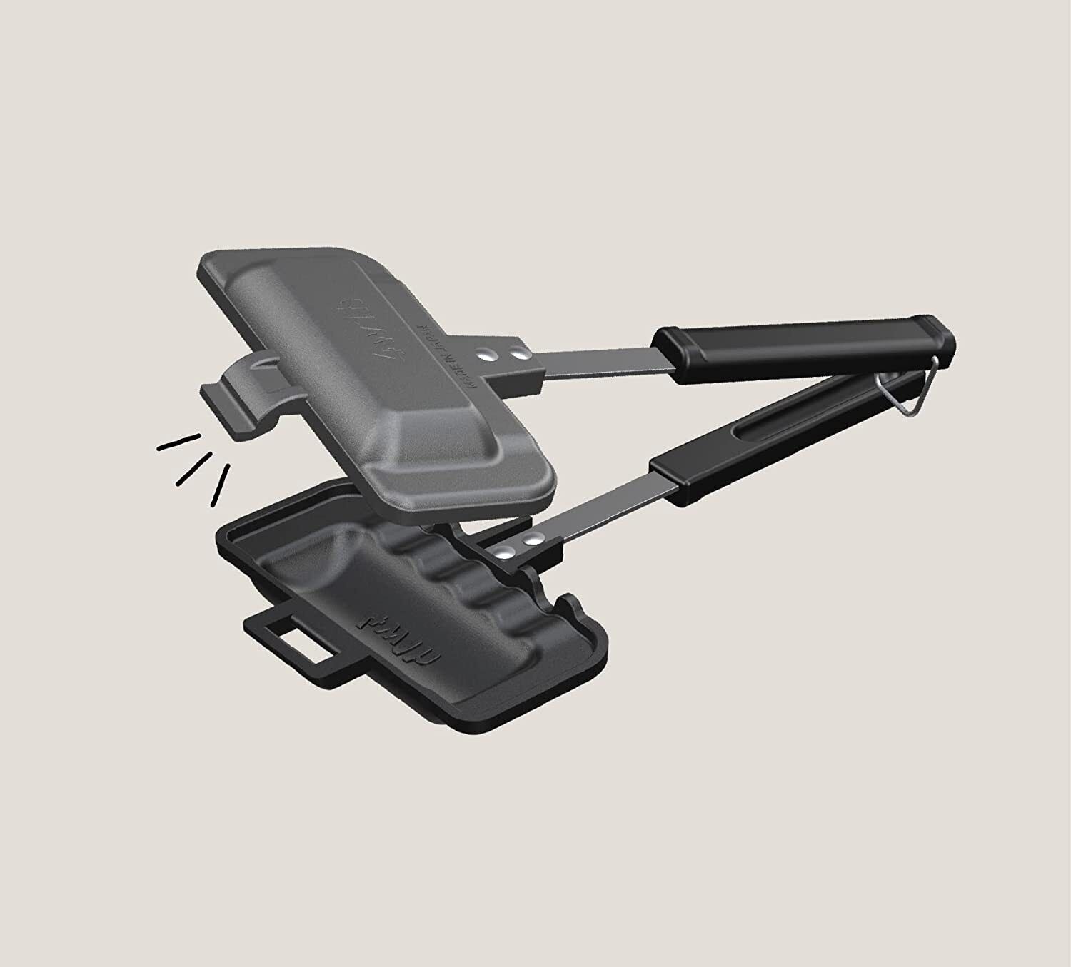 4w1h Hot Sand Solo Sandwich Maker Tsubame Sanjo Kitchen Japan Made Outdoor Handy - Fresh Stock Dated October 2025