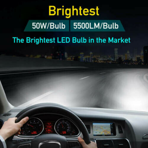 FOR SUZUKI KING QUAD 400 500 750 HIGH POWER HEADLIGHT LED LIGHT BULB SUPER WHITE - Fresh Stock Dated October 2025