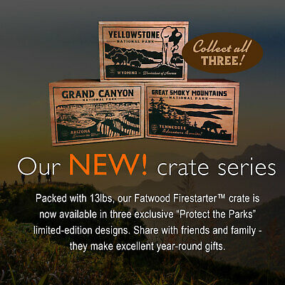 Better Wood Products Protect the Parks Fatwood Firestarter Sticks, Grand Canyon - Fresh Stock Dated October 2025