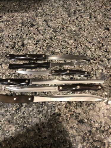 Cutco Lot of 17. Mixed Knives, Serving Forks, Spoons, Spatula.  Mixed Handles - Fresh Stock Dated October 2025