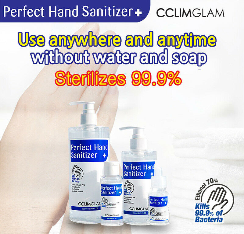 Hand Sanitizer Gel 70% Alcohol Kills 99.9% of Germs Pump Bottle 16.9oz / 500ml - Fresh Stock Dated October 2025