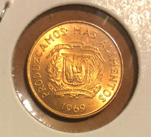 Dominican Republic 1969 Centavo  290223 combine shipping - Fresh Stock Dated October 2025