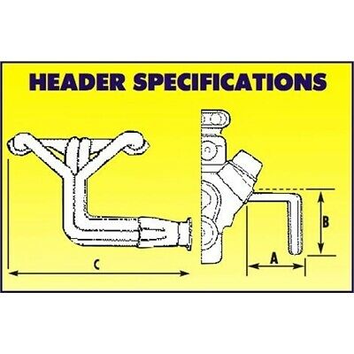 Dynatech® 500110 Sm. Block Ford Headers Jet Modifieds, 1.75In - Fresh Stock Dated October 2025