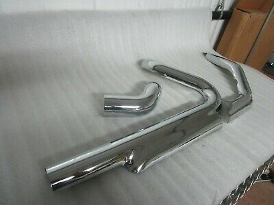 09-16 Harley Davidson Touring OEM Chrome Exhaust Heat Shields - Fresh Stock Dated October 2025