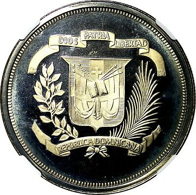 DOMINICAN REPUBLIC PROOF 1981 Peso NGC PF68 ULTRA CAMEO Mintage-3,000 KM# 53 - Fresh Stock Dated October 2025
