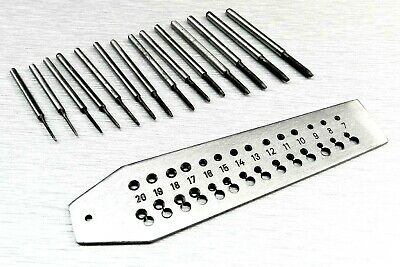 Mini Tap and Die Jewelers Set 14 Taps & Screwplate & Swivel Vise Set 0.7-2mm - Fresh Stock Dated October 2025