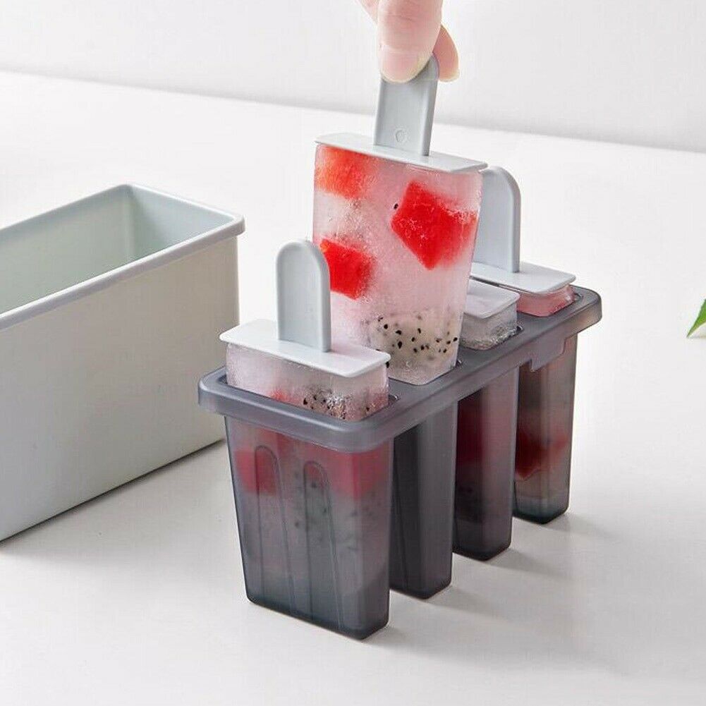 Frozen Popsicle Molds Ice Cream Pop Maker Freezer Sticks with Trays Fruit Summer - Fresh Stock Dated October 2025