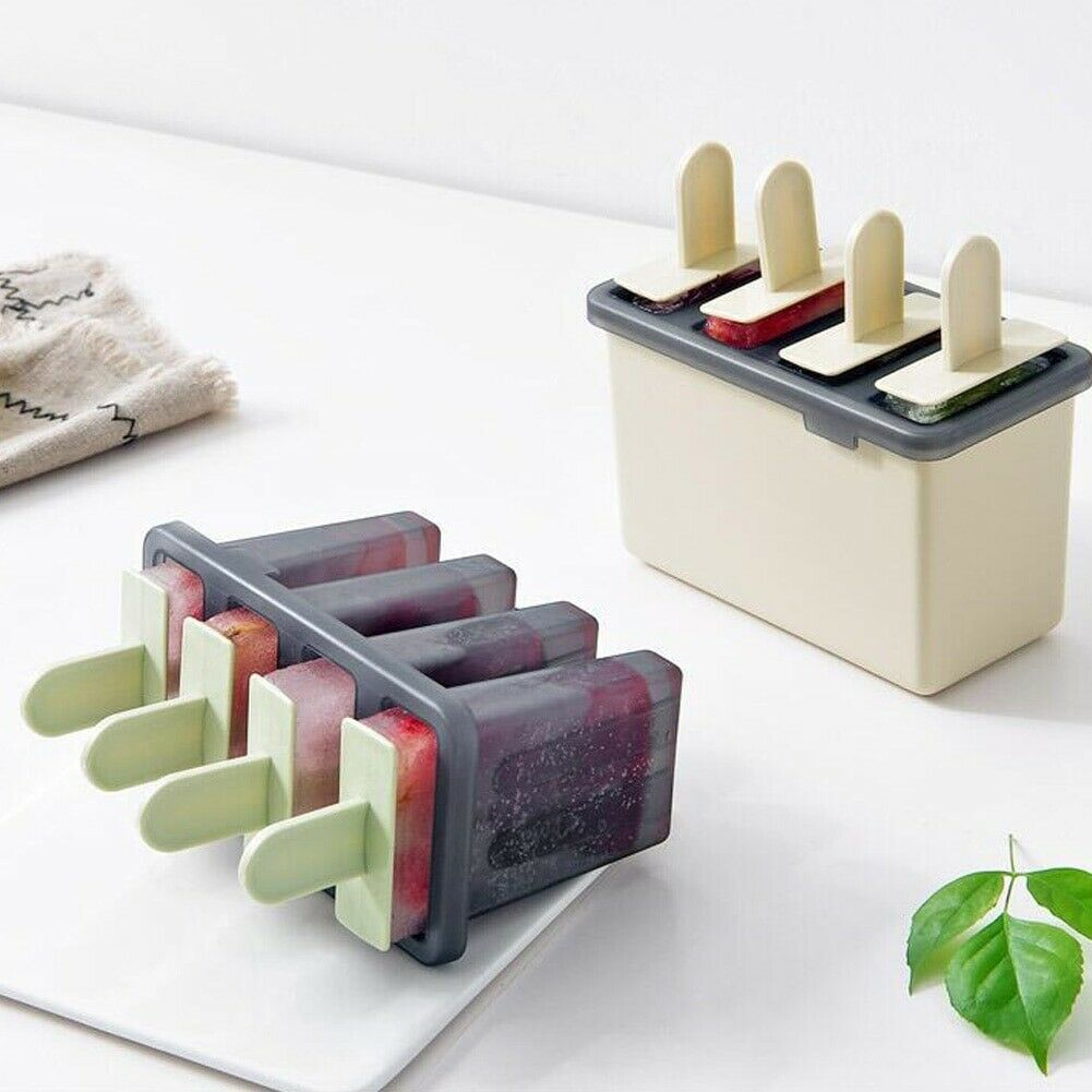 Frozen Popsicle Molds Ice Cream Pop Maker Freezer Sticks with Trays Fruit Summer - Fresh Stock Dated October 2025