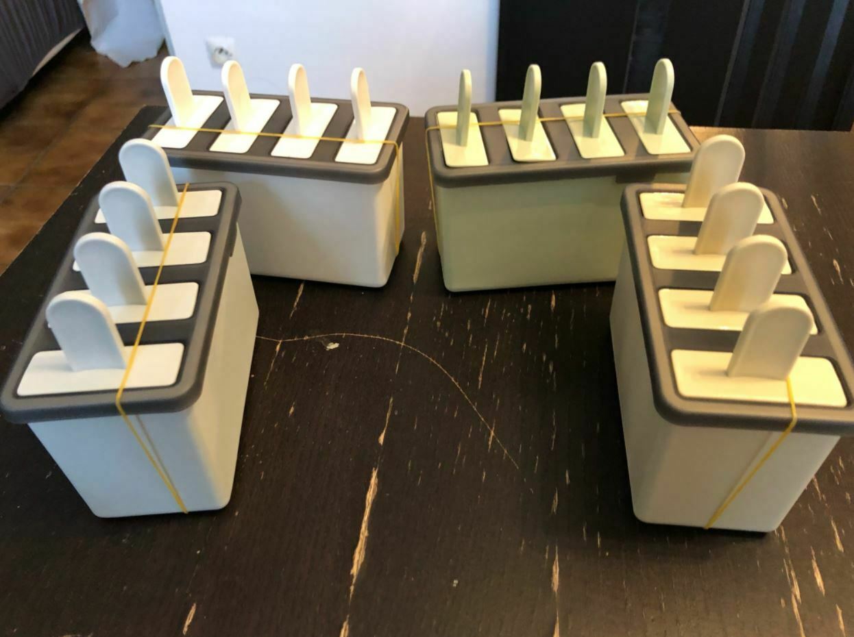 Frozen Popsicle Molds Ice Cream Pop Maker Freezer Sticks with Trays Fruit Summer - Fresh Stock Dated October 2025