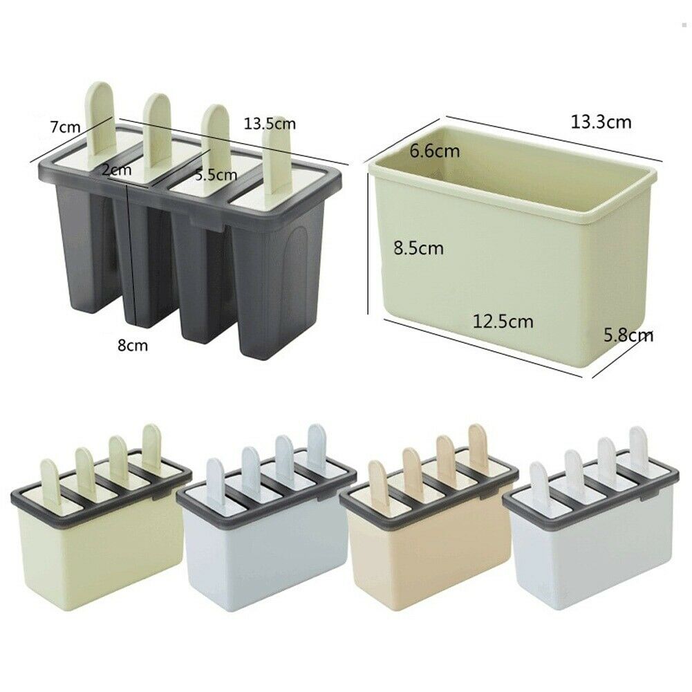 Frozen Popsicle Molds Ice Cream Pop Maker Freezer Sticks with Trays Fruit Summer - Fresh Stock Dated October 2025