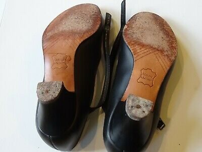 BLACK CAPEZIO JUNIOR FOOTLIGHT LEATHER CHARACTER DANCE SHOES girls 3.5 M - Fresh Stock Dated October 2025