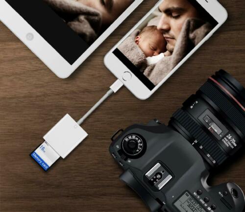 Camera Reader Micro SD TF/SD Card Adapter For iOS 9.2 iPhone 6 7 8 Plus 11 XS - Fresh Stock Dated October 2025