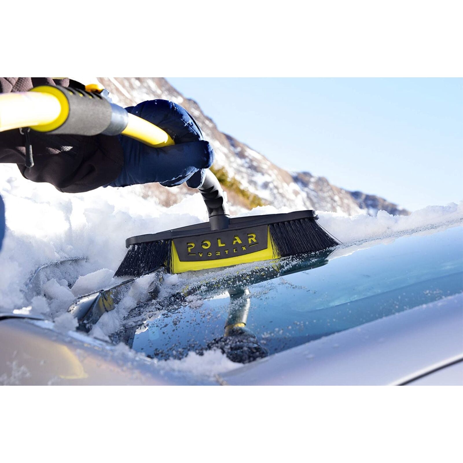 SubZero (#14170) Polar Vortex Snow Broom/Scraper, 360 Pivot, Extends 27
