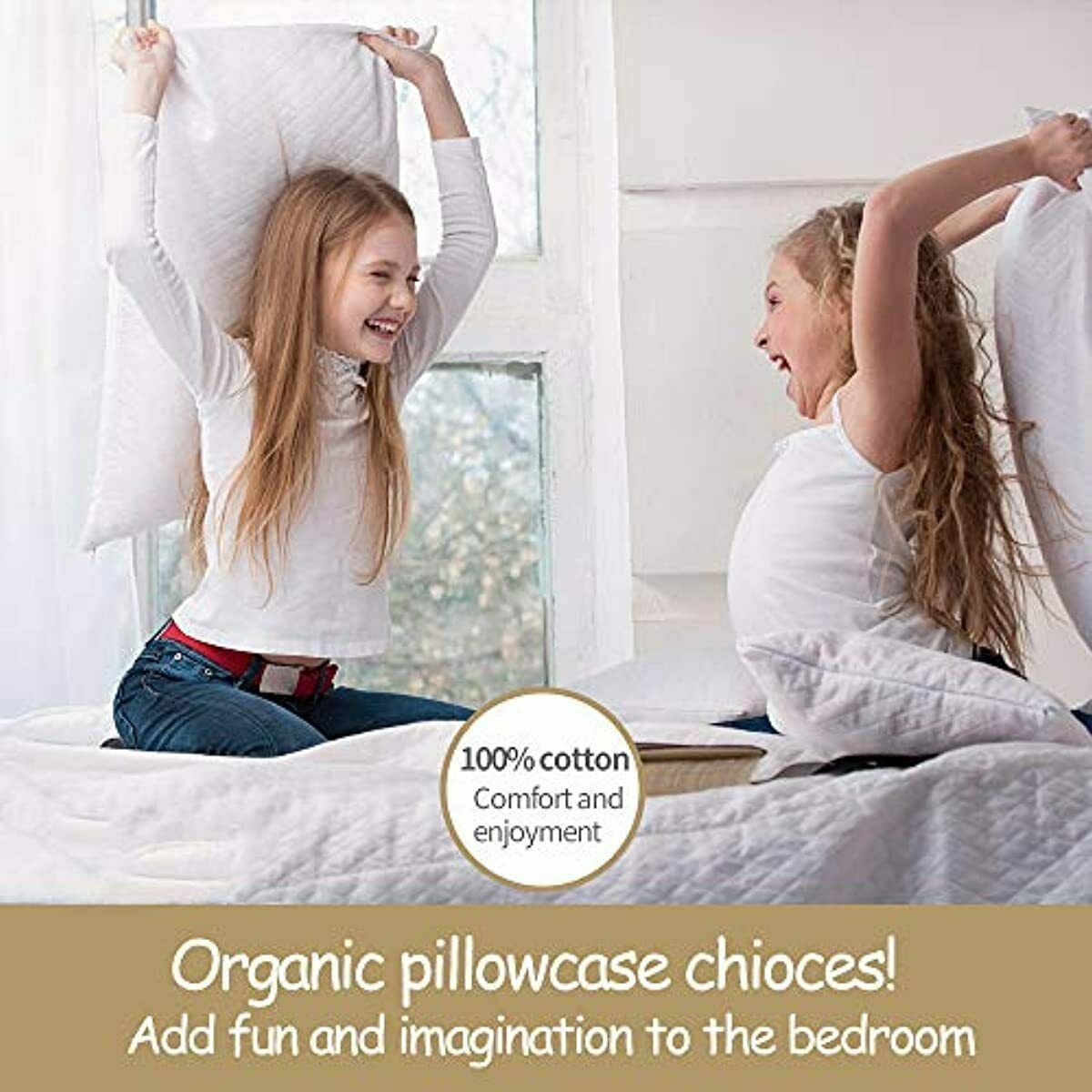 almohada ajustable llenar organico Funda incluidas comoda acolchada suave - Fresh Stock Dated October 2025