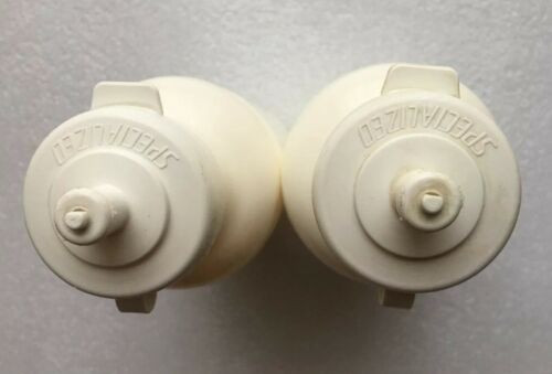 2- NOS Vintage 1988 SPECIALIZED Water Bottles BIDON Botella BORRACCIA Flasche - Fresh Stock Dated October 2025