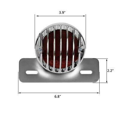 Rear Red Tail Brake Light License Plate w/Bracket - Fresh Stock Dated October 2025