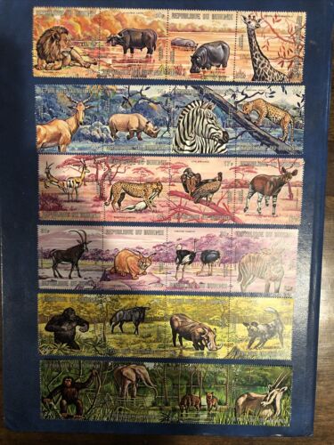 Burundi 355-360 And C146-151 MNH Strips, Animals - Fresh Stock Dated October 2025