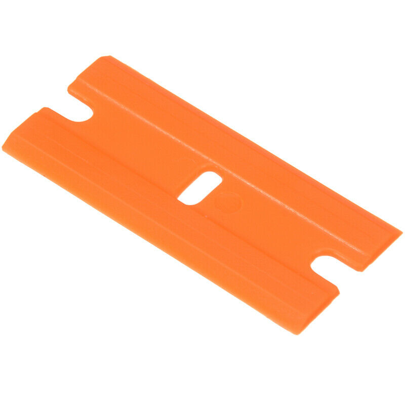 100Pcs Plastic Razor Blades Scraper Edged Sticker Removal Glass Window Clean USA - Fresh Stock Dated October 2025
