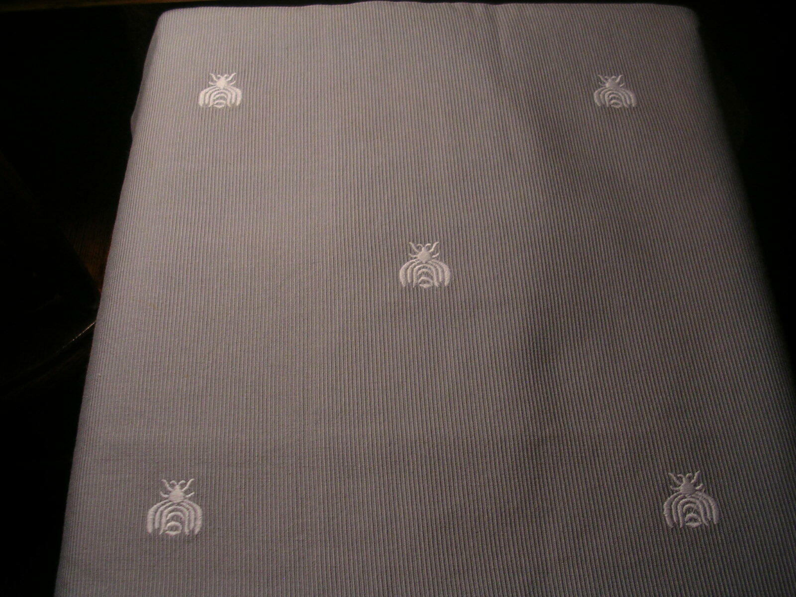 RESTORATION HARDWARE TEEN EMBROIDERED BEE BOUDOIR SHAM GREY 100% COTTON 12 X 18 - Fresh Stock Dated October 2025