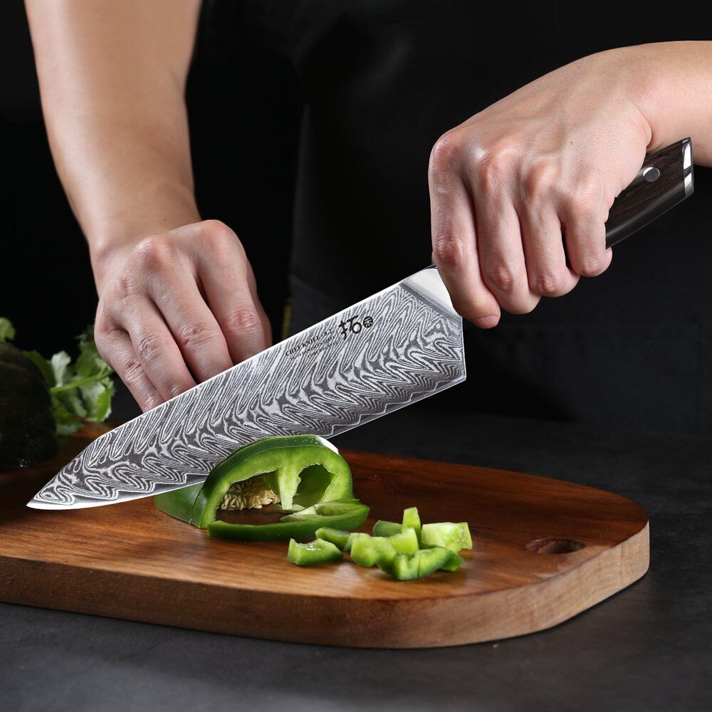 5Pcs TURWHO Kitchen Cooking Knife Set Japanese VG10 Damascus Chef Knives Block - Fresh Stock Dated October 2025