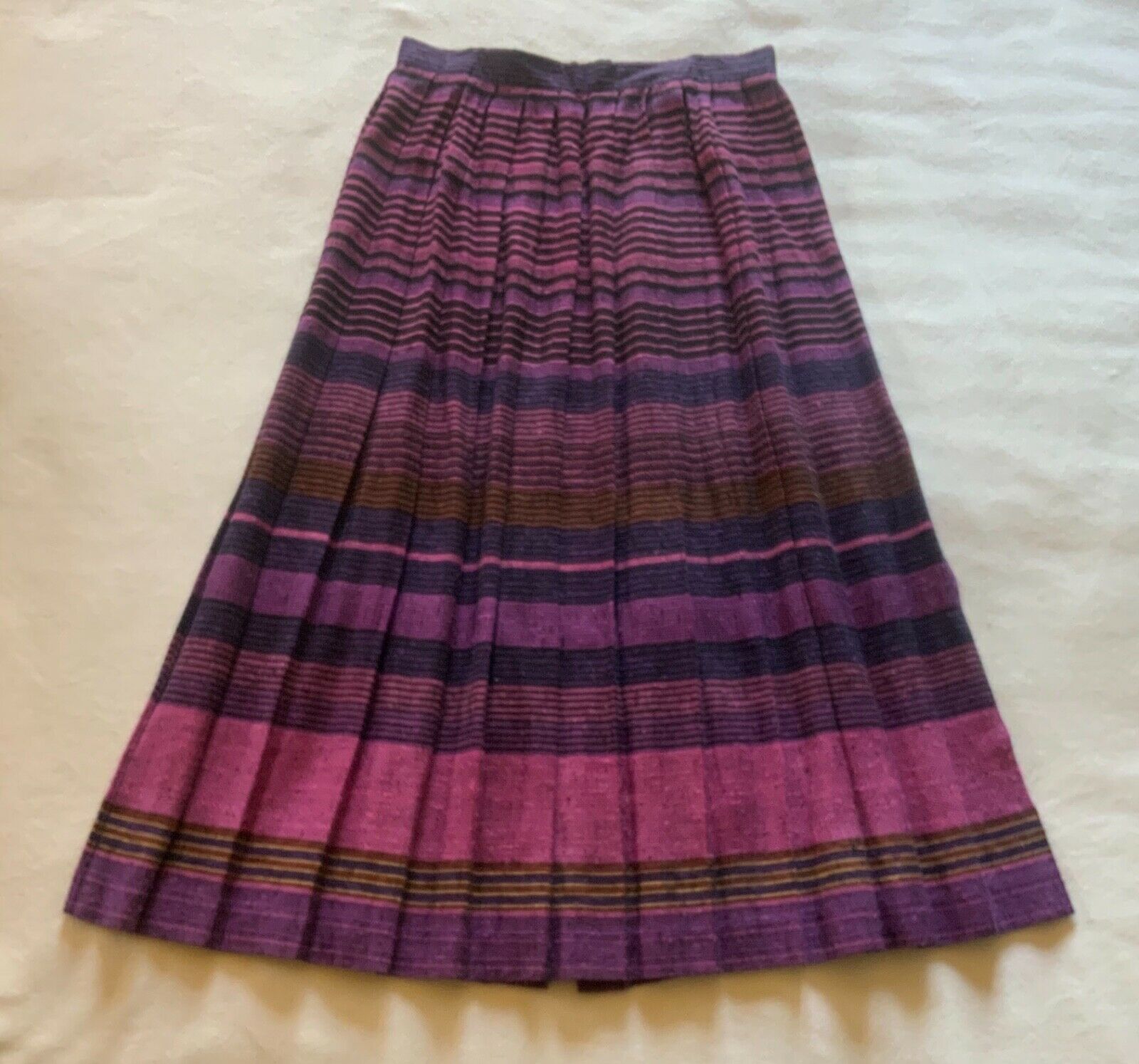 Vintage striped accordion pleat skirt by Counterparts. - Fresh Stock Dated October 2025