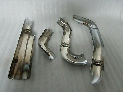 09-16 Harley Davidson Touring OEM Chrome Exhaust Heat Shields - Fresh Stock Dated October 2025
