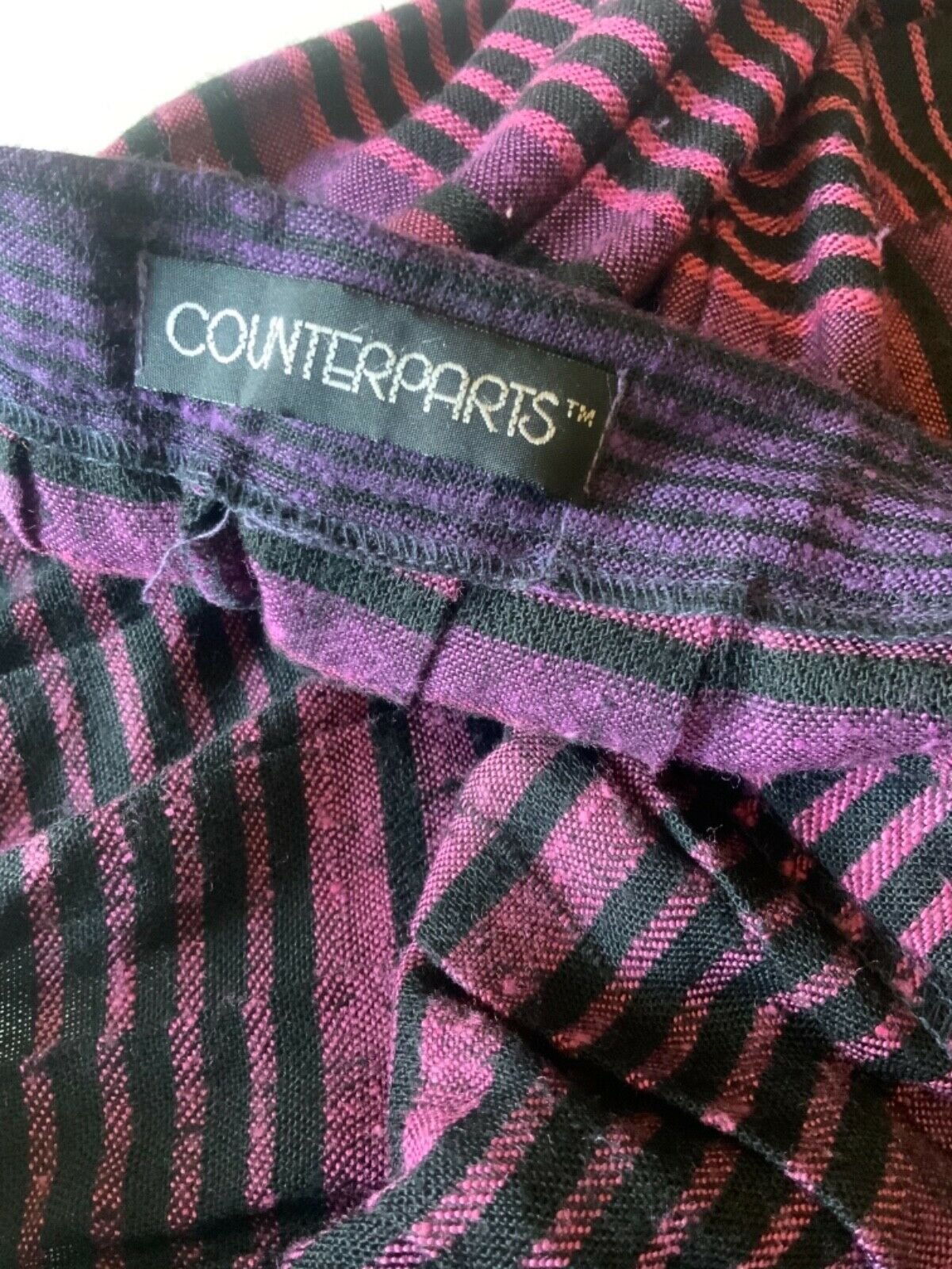 Vintage striped accordion pleat skirt by Counterparts. - Fresh Stock Dated October 2025