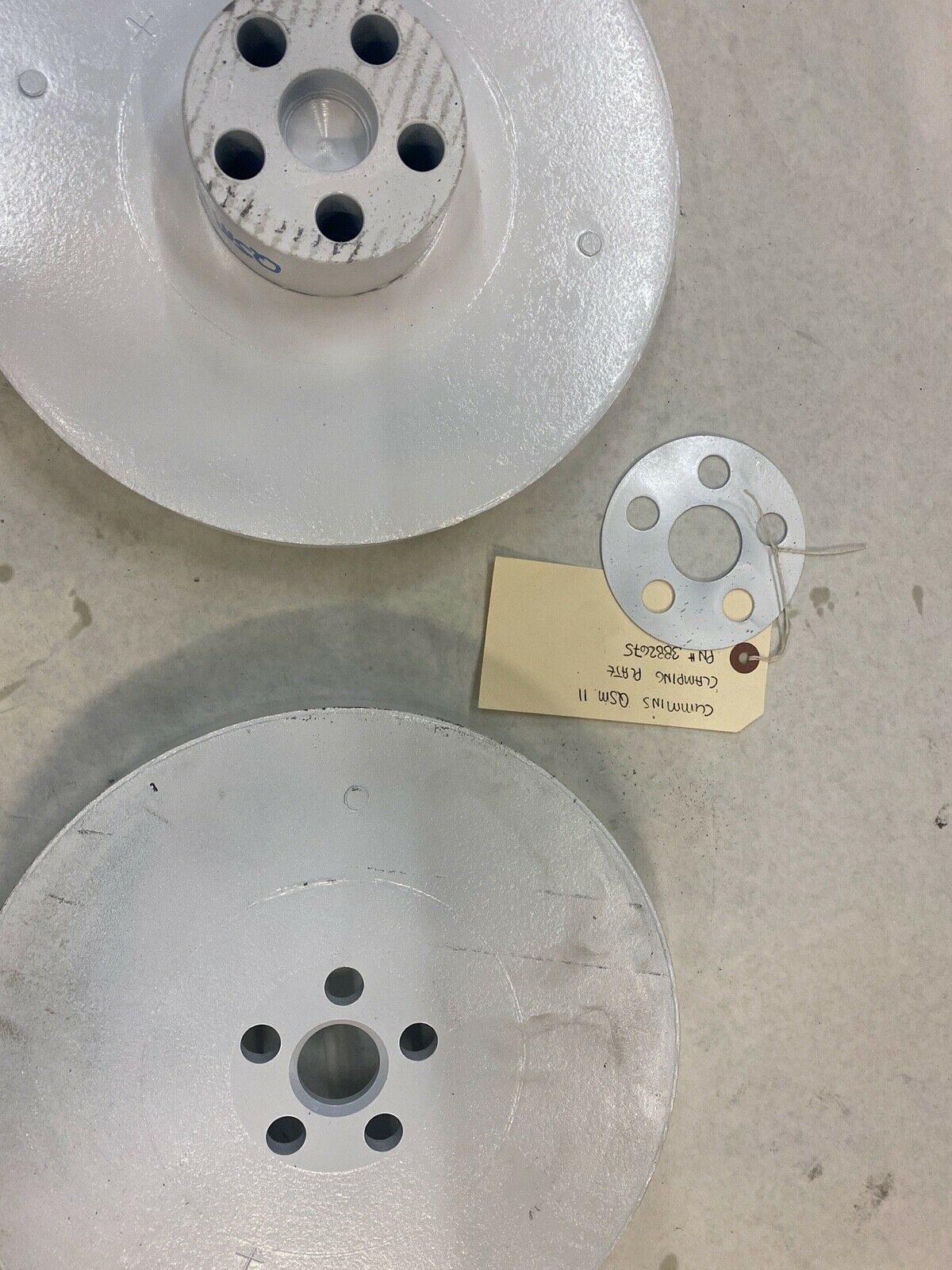 Cummins QSM11 Vibration Damper 3161942 w/ crankshaft adapter 3417651 and clampin - Fresh Stock Dated October 2025