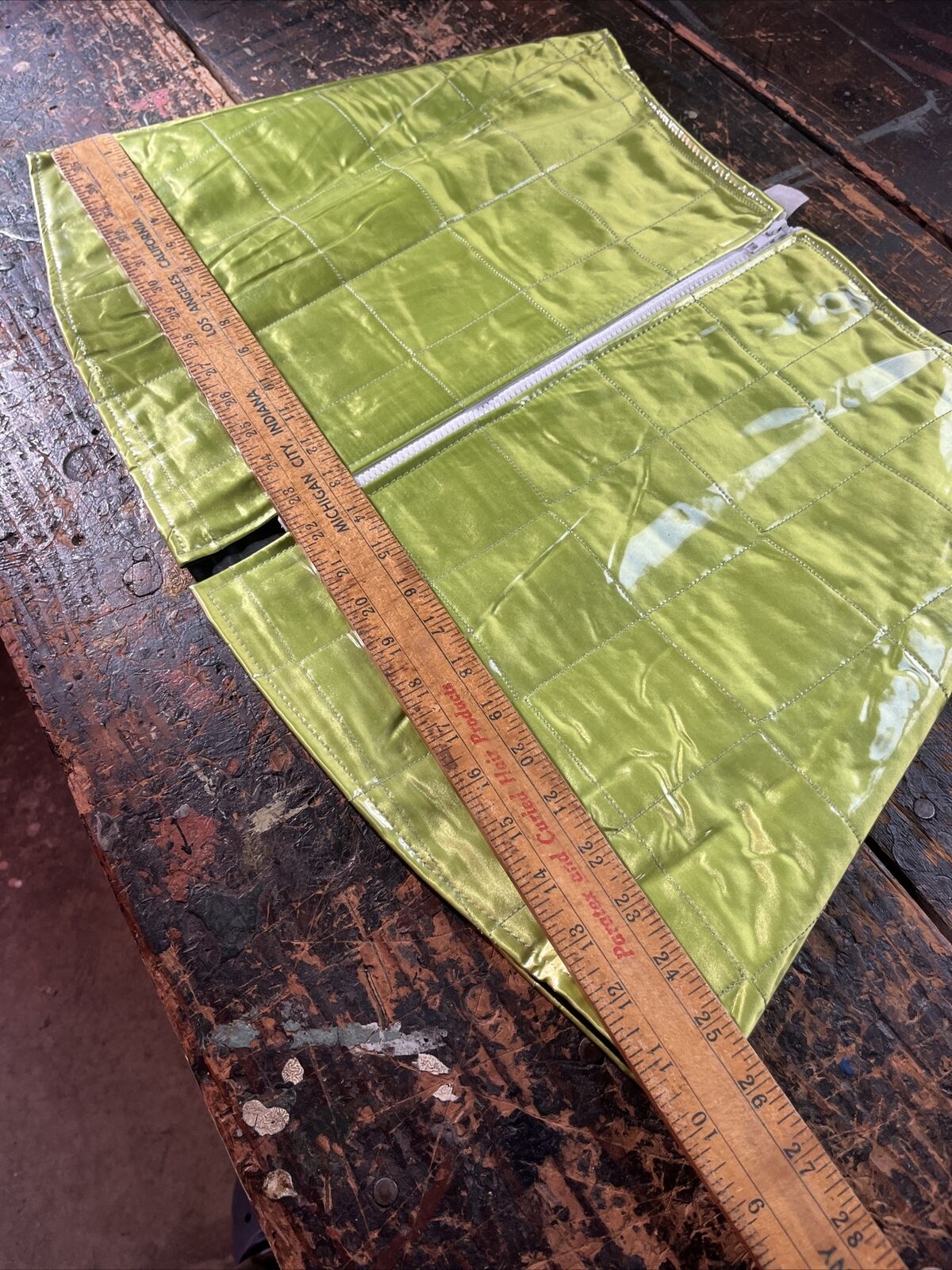 vintage green plastic raver skirt 1990’s y2k sporty XL - Fresh Stock Dated October 2025