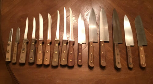 Lot 15 Vtg Chicago Cutlery Knives 100S 107S 62S 61S 65S 78S C42 42S Santoku Chef - Fresh Stock Dated October 2025