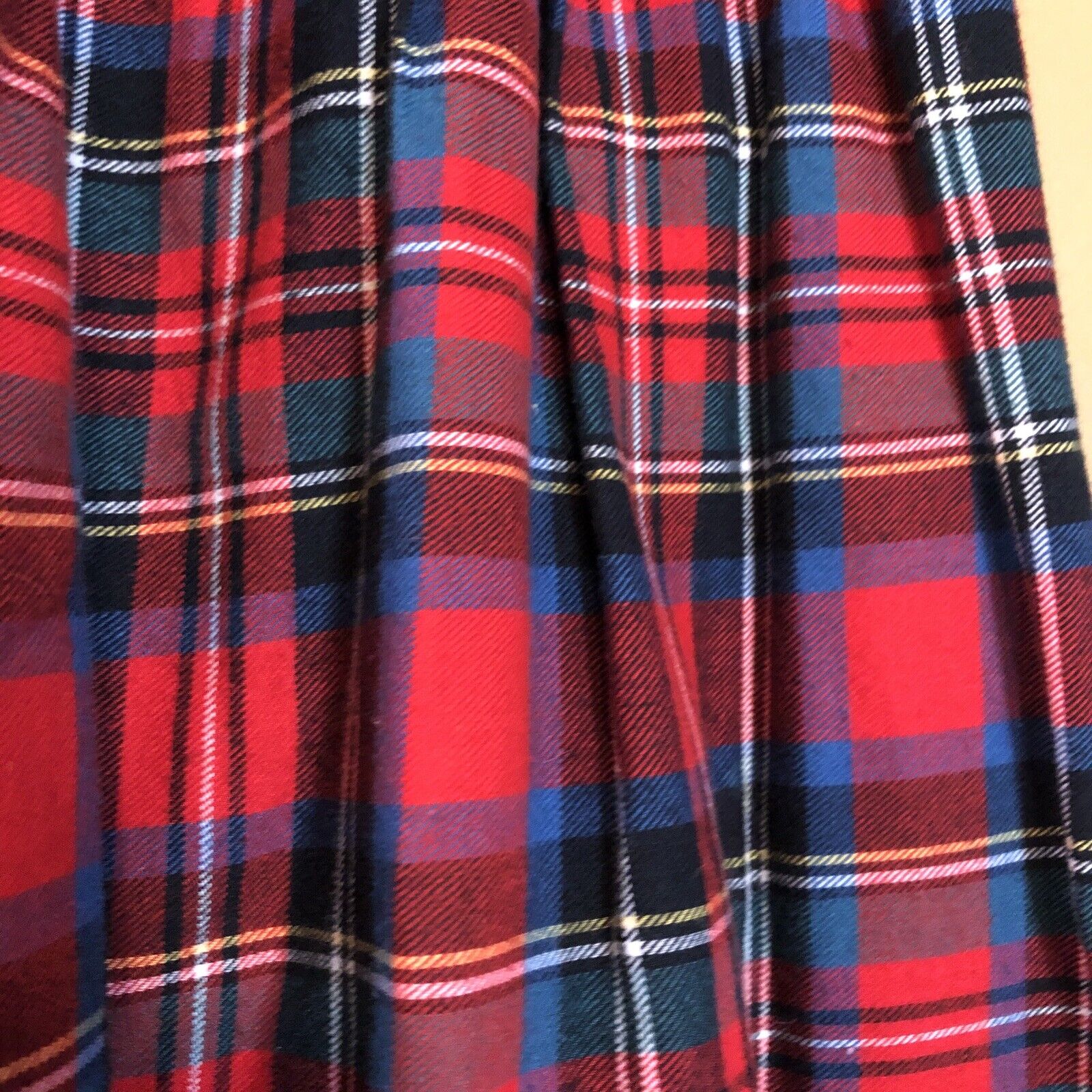 vintage flannel skirt small medium pockets Red  Waist 30 Stretchy Academia - Fresh Stock Dated October 2025