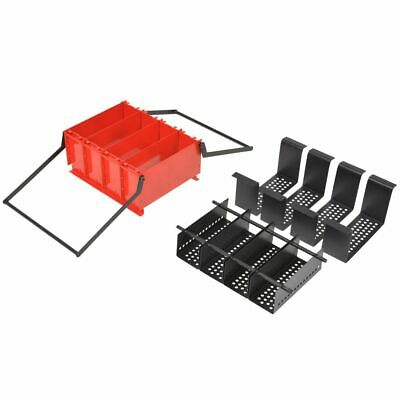 vidaXL Paper Log Briquette Maker Steel Black and Red Manual Press Machine - Fresh Stock Dated October 2025