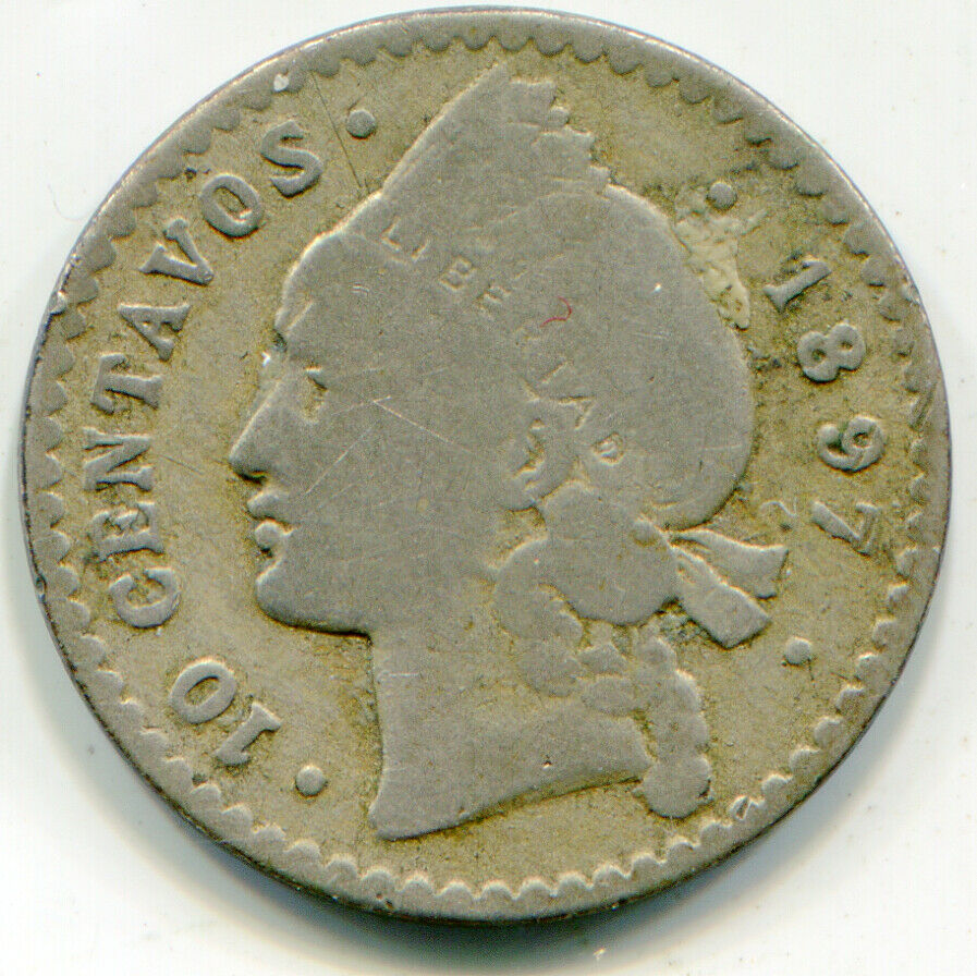 Dominican Republic 10 Centavos 1897-A   lotjun5941 - Fresh Stock Dated October 2025