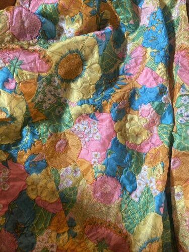 Vintage  Floral maxi Skirt w/ scarf/ sash 1970s mod Crinkle Fabric 25” Waist (2) - Fresh Stock Dated October 2025