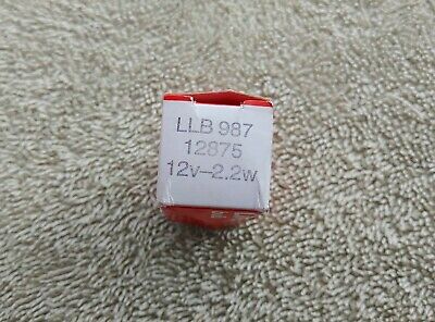 NOS LUCAS Mini Screw In Dash Gauge Lamp Bulb 12v 2.2w ~ Smith Triumph Norton BSA - Fresh Stock Dated October 2025