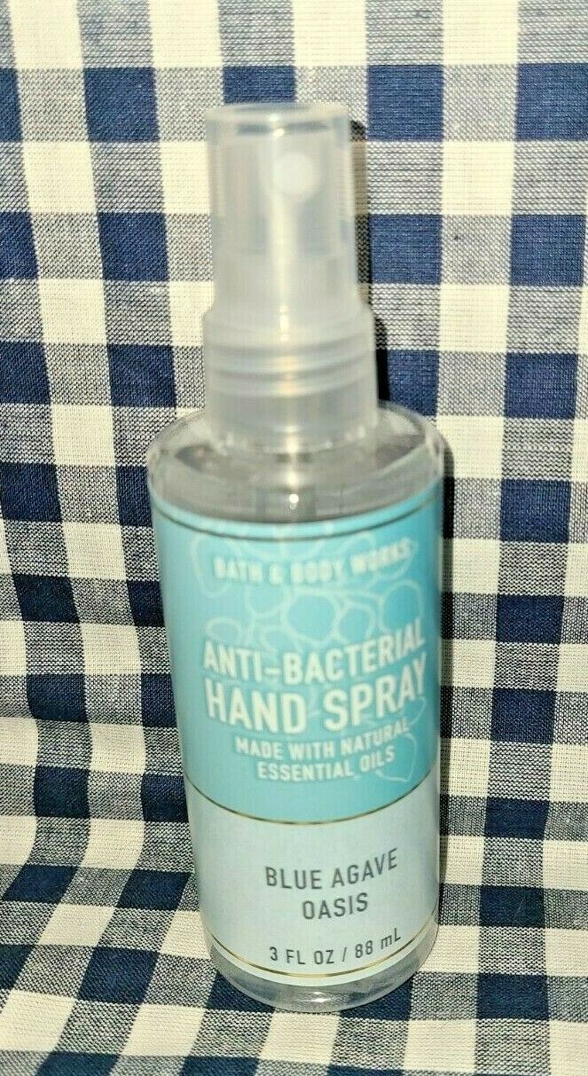 2-Pack Blue Agave Oasis NEW Anti-Bacterial Spray Sanitizer Bath & Body Works - Fresh Stock Dated October 2025