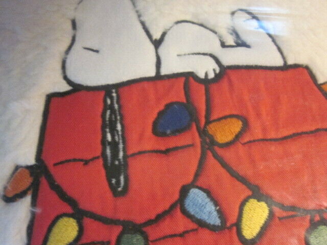 Pottery Barn Kids Holiday Snoopy Peanuts Christmas Pillow New In 2018 Dated Pkg - Fresh Stock Dated October 2025
