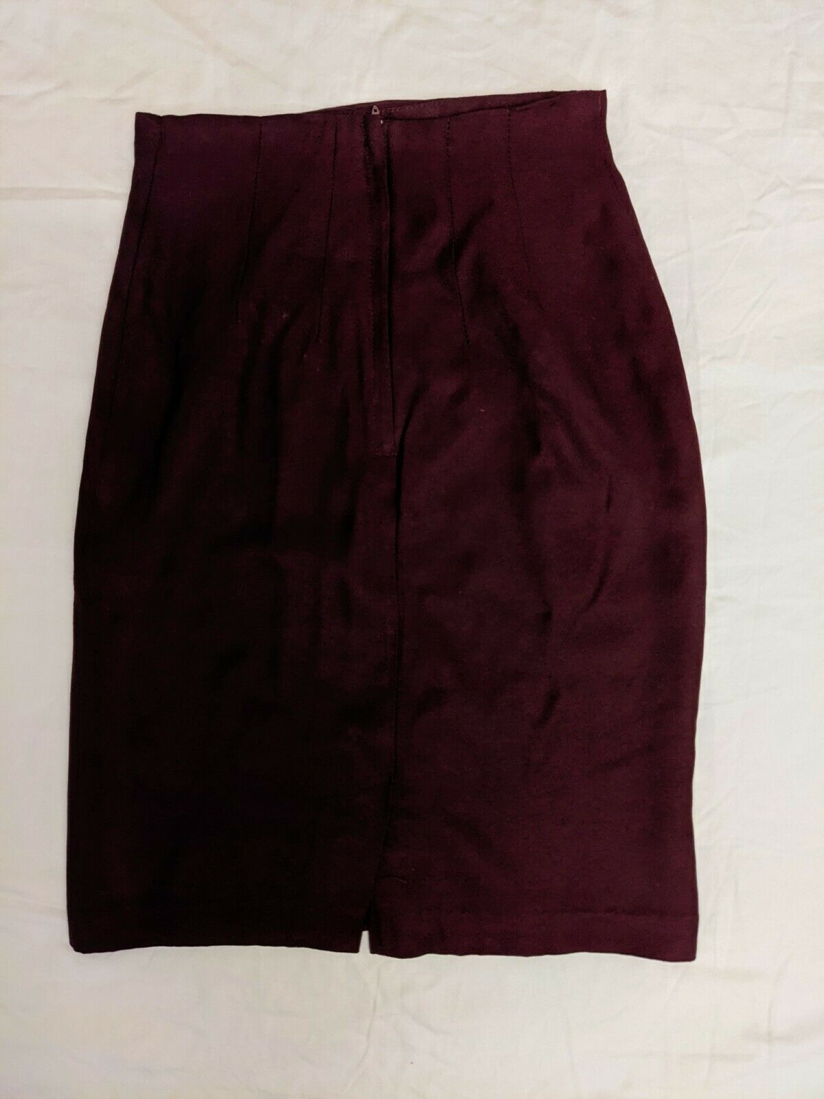 Vintage “Cristina” Pencil Skirt-Deep Maroon- Size 4 - Fresh Stock Dated October 2025