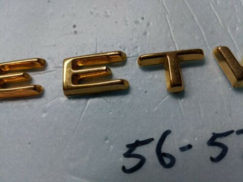 CADILLAC 1958 FLEETWOOD 18K GOLD PLATED TRUNK LETTERS - Fresh Stock Dated October 2025