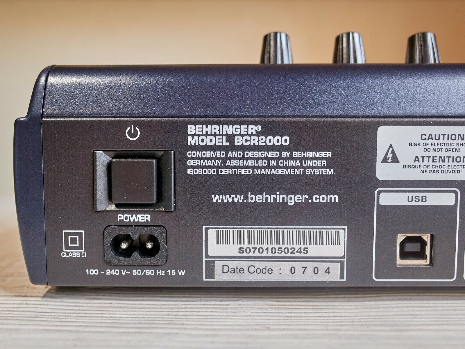 Behringer B-Control Rotary BCR2000 USB/MIDI Control Surface Excellent condition - Fresh Stock Dated October 2025
